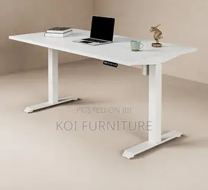 Office Desk; 1.2 Meters Height Mechanism Electric White Desk