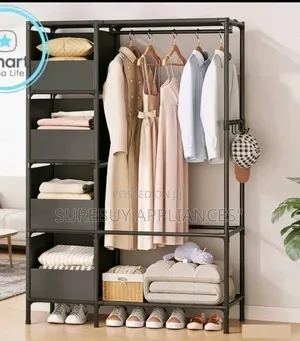 Closet Organizer With Shelves Hanging Space