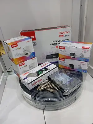 Dahua 4 Channel CCTV Camera Complete Kit With 4 Color Cameras DVR