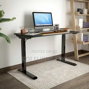 Office Desk; 1.4 Meters Sit and Stand Home Office Adjustable Desks