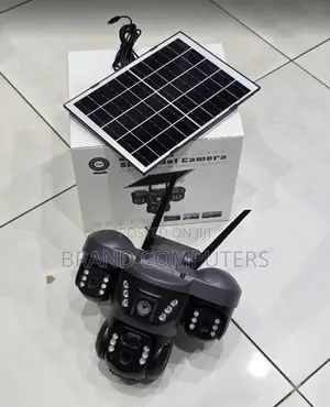 Trilple Lens Wifi Solar Outdoor CCTV Camera With Night Vision