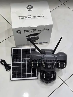 3 Lens Wifi Wireless Solar Powered Outdoor CCTV Security Camera 1080p