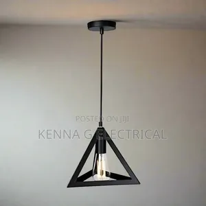 Triangle Pendant With Bulb