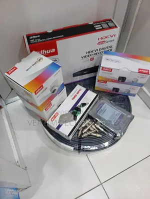 Dahua Full CCTV Installation Kit With 4 Colorvu Cameras