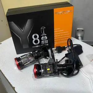 Y7 H4 Mini Led Projector Headlights High Power White Beam Bulbs