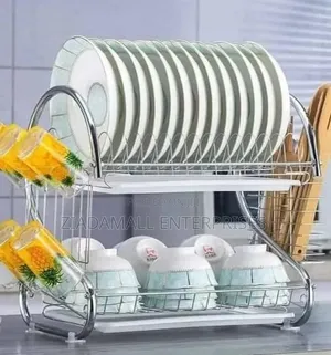 2 Tier Dish Rack Nunix 2 Tier Stainless Dish Rack