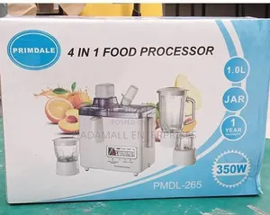 Primdale 4 in 1 Juicer -Blender-Grinder and Mill Food Processor Unit