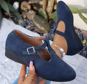 T--Strap Low Wedges