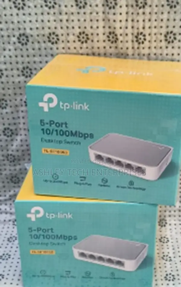 New 5-port Fast Network Switch – Tp-link Tl-sf1005d