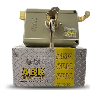 Abk Heavy Duty Rim Lock – Secure Steel Gate Door Deadlock + 3 Keys