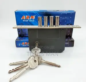 Arm Heavy Duty 4-Pin Deadlock - Steel Gate Security Door Lock Set