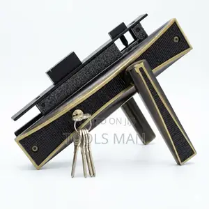 Wista Heavy Duty Door Lock - Black Gold High Security Handle Set