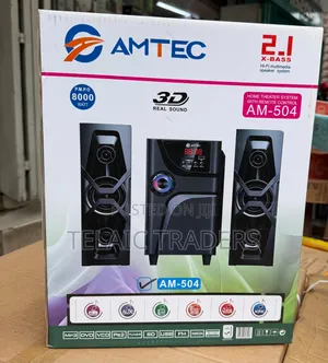 Amtec 2.1 Multimedia Speaker System Am-504