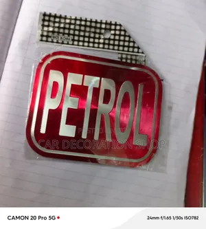 Red Petrol Fuel Tank Decal Indication Sticker