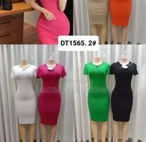 Short-sleeve Midi Dresses
