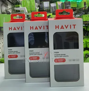 Havit Pb89 *10000mah* Power Bank *With Led Lights*