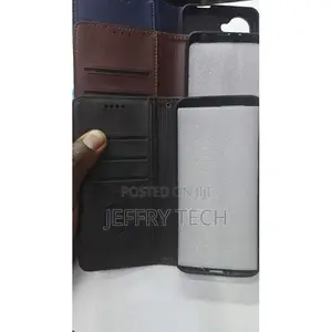 Samsung A16 Wallet Case - Blue Pu Leather, Card Slots, Zipper Pocket