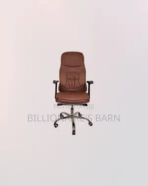 Heavy Duty Ergonomic Executive Leather Chair High Back Padded Armrest