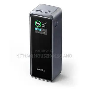 Anker Prime Power Bank With LCD Screen 27,650 Mah, 250w, 3-Port