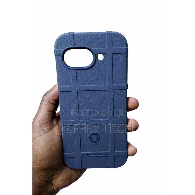 Google Pixel 8a Rugged Shield Case – Heavy Duty Grip (Navy Blue)