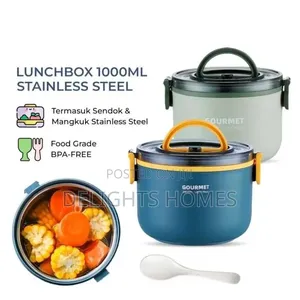 Stainless Steel Round Lunch Box-Hw