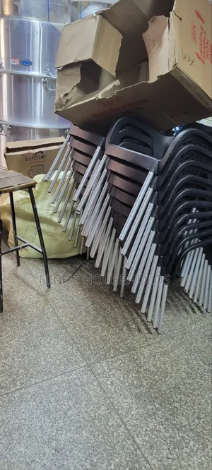 Complast Plastic Chair With Metal Tube Legs