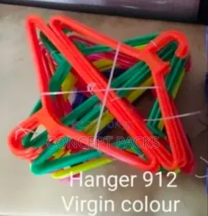120 Pcs Assorted Coloured Hangers.