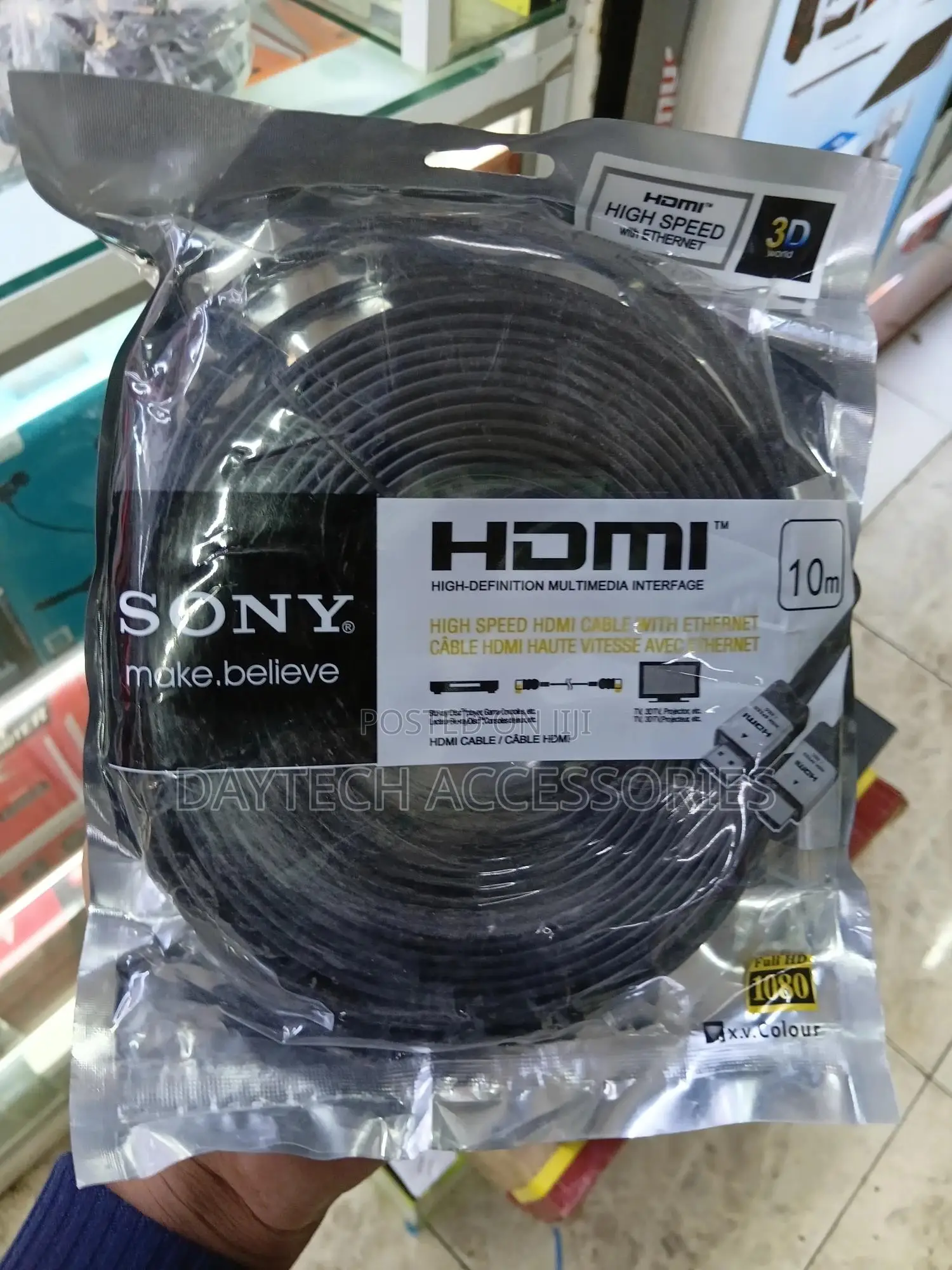 Sony 10m Flat Hdmi to Hdmi High Speed Cable.