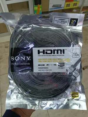 Sony 10-Meter High-Speed Flat Hdmi Cable With Ethernet Capability.