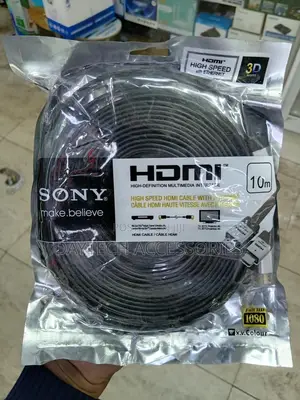 Sony 10-Meter High-Speed Flat Hdmi Cable With Ethernet Capability.