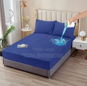 Navy Blue Soft and Breathable Absorbent Waterproof Mattress Protectors