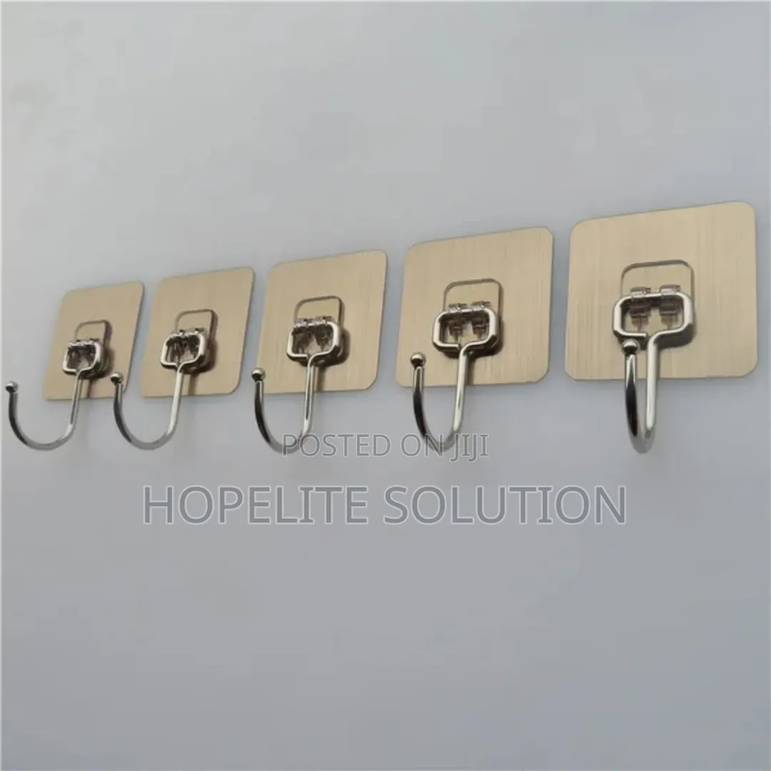5pcs Stainless Wall Hooks.