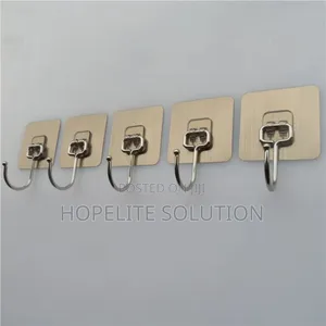 5pcs Stainless Wall Hooks.