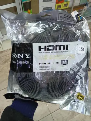 Sony Flat Hdmi to Hdmi High Speed Cable 15 Meters.