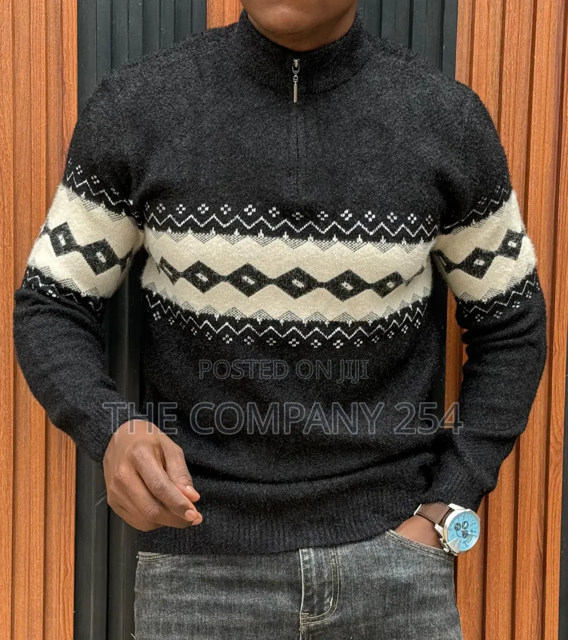 Quality Casual Designer Fleech Quarter Zip Sweatshirt for Men