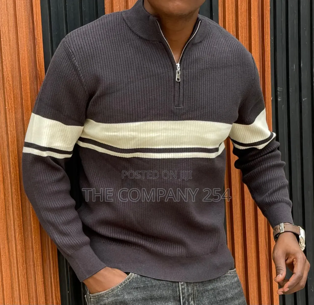 Quality Casual Designer Fleech Quarter Zip Sweatshirt for Men