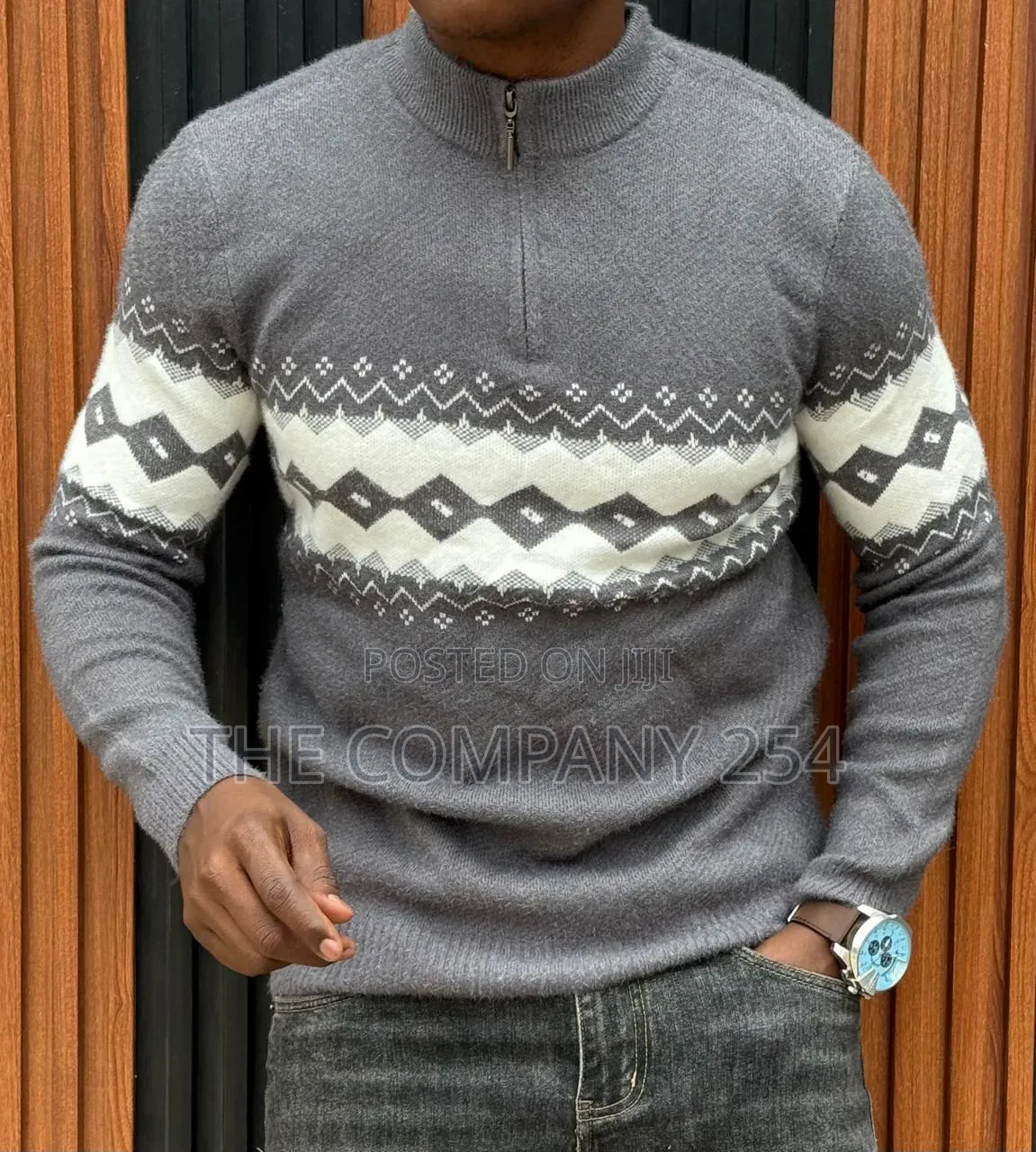 Quality Casual Designer Fleech Quarter Zip Sweatshirt for Men