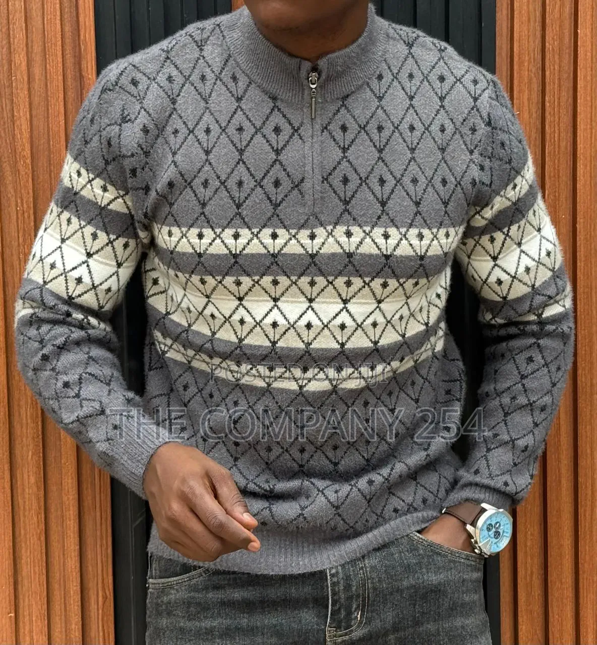 Quality Casual Designer Fleech Quarter Zip Sweatshirt for Men