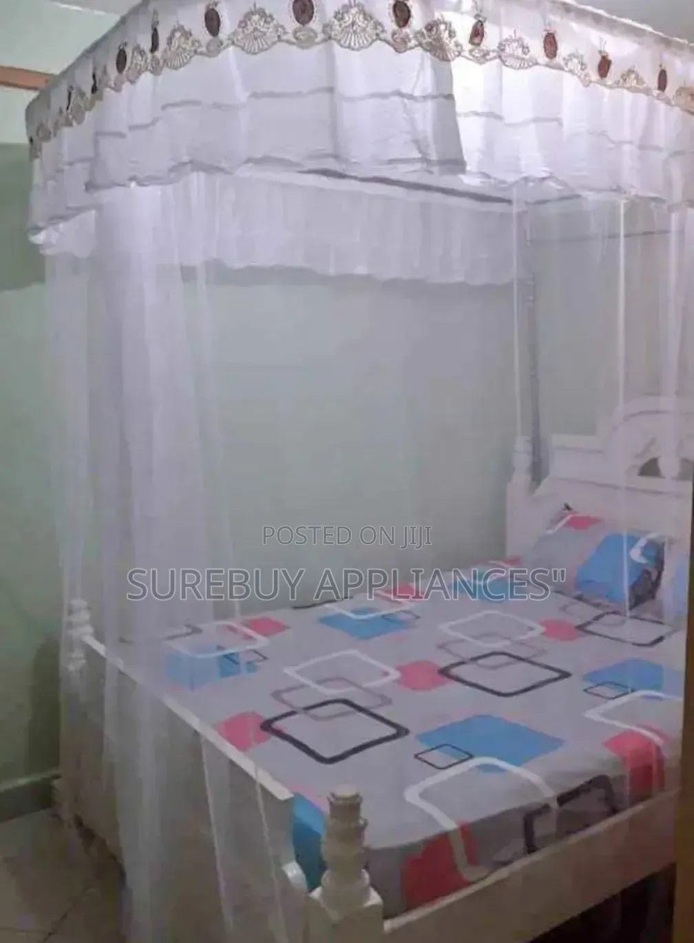 2 Stand ,Two Rail Mosquito Net Curtain