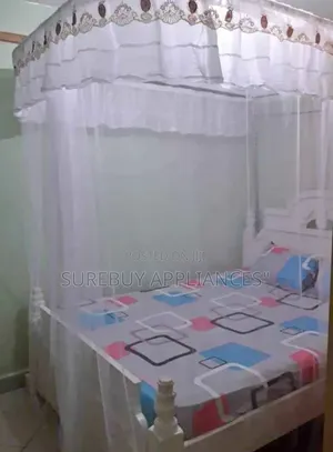 2 Stand ,Two Rail Mosquito Net Curtain
