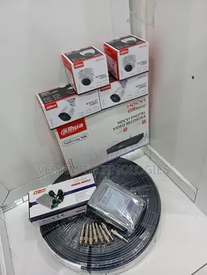 Set 4 Channel CCTV Camera Kit With 4 Cameras- Dahua