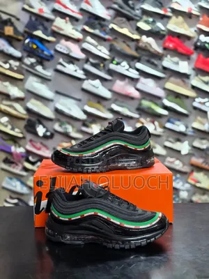 Nike Air Max 97 Undefeated Black Sneakers, Patent Leather