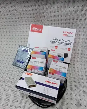 Dahua 4 CCTV Cameras Complete Kit With Audio Recording Cameras Colored