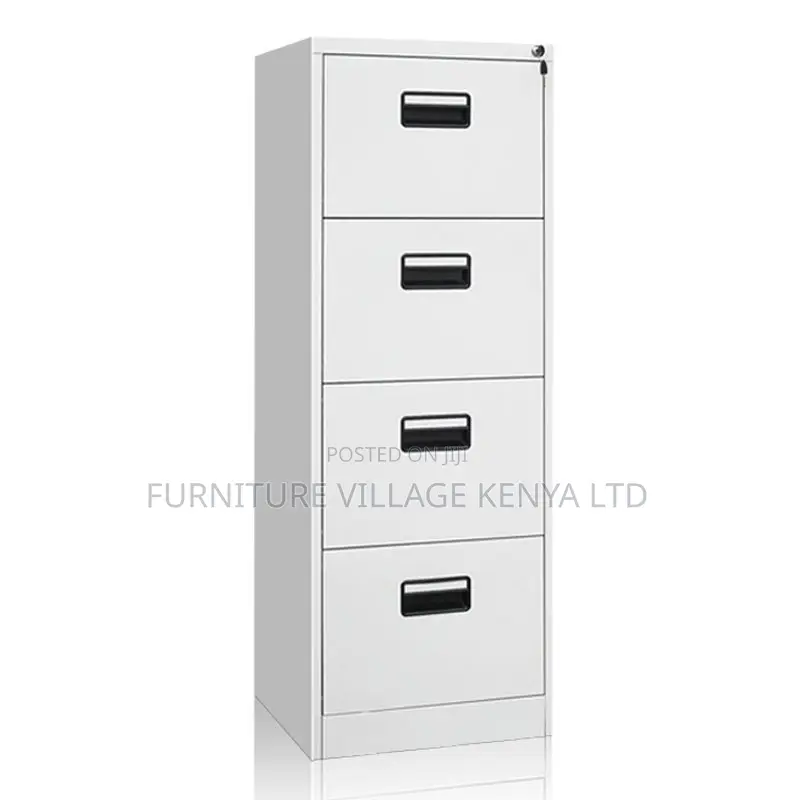 4-Drawer White Gym Metallic Storage Locker