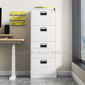 4-Drawer White Gym Metallic Storage Locker