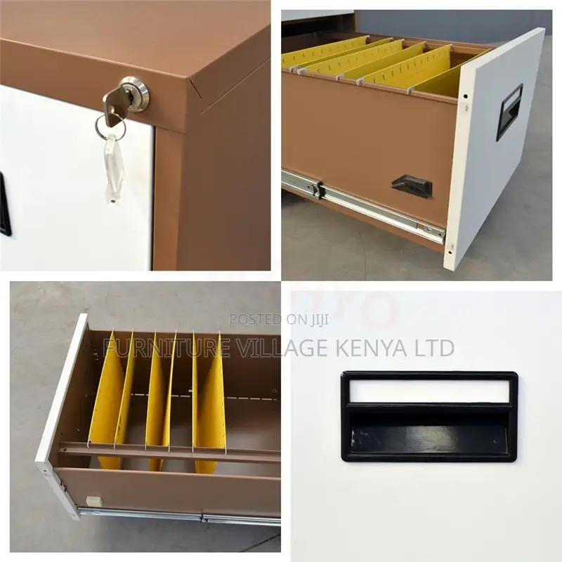 4-Drawer White Gym Metallic Storage Locker
