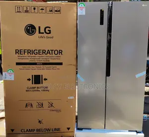 Lg Side by Side Fridge 519litres No Frost Gc-Fb507pqam