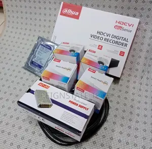 Dahua 4 CCTV Cameras Full Kit Smart Dual (With Mic)
