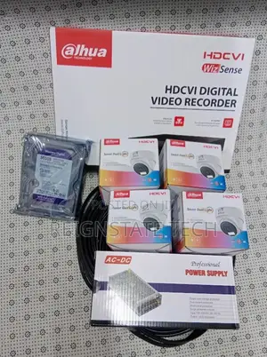 Dahua 4 CCTV Cameras Full Color(Smart Dual) Complete Kit