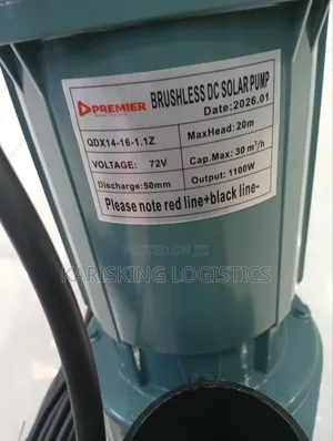 Premier Dc Sewage Pump 1100 Watts 72v
